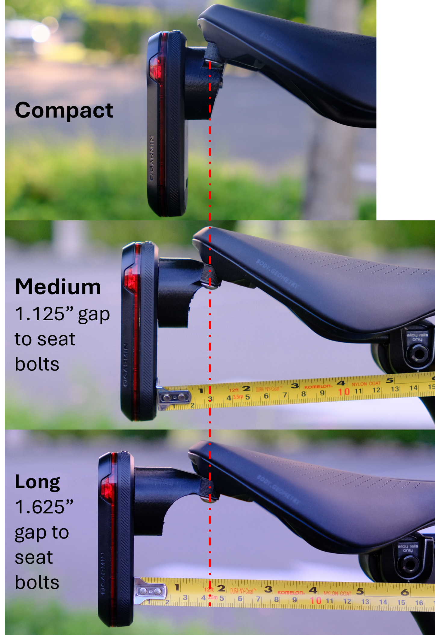 Garmin Varia Mount for Specialized SWAT Saddle